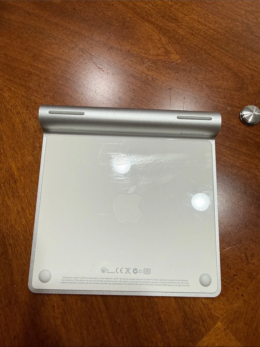 Apple White Wireless Keyboard with Silver Trackpad